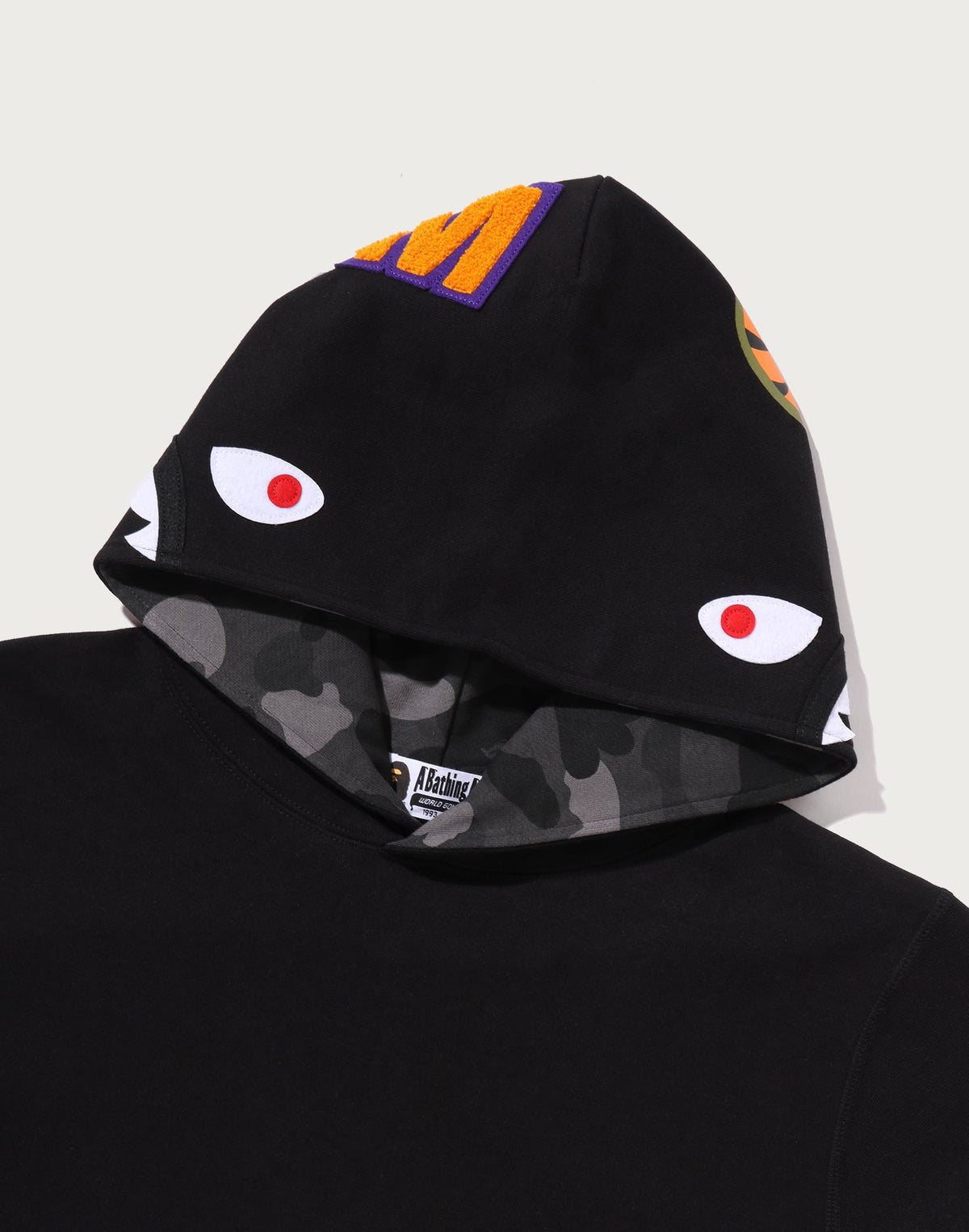 COLOR CAMO SHARK PULLOVER HOODIE MENS