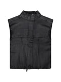 Ottolinger  button-up Glazed Denim gilet jacket