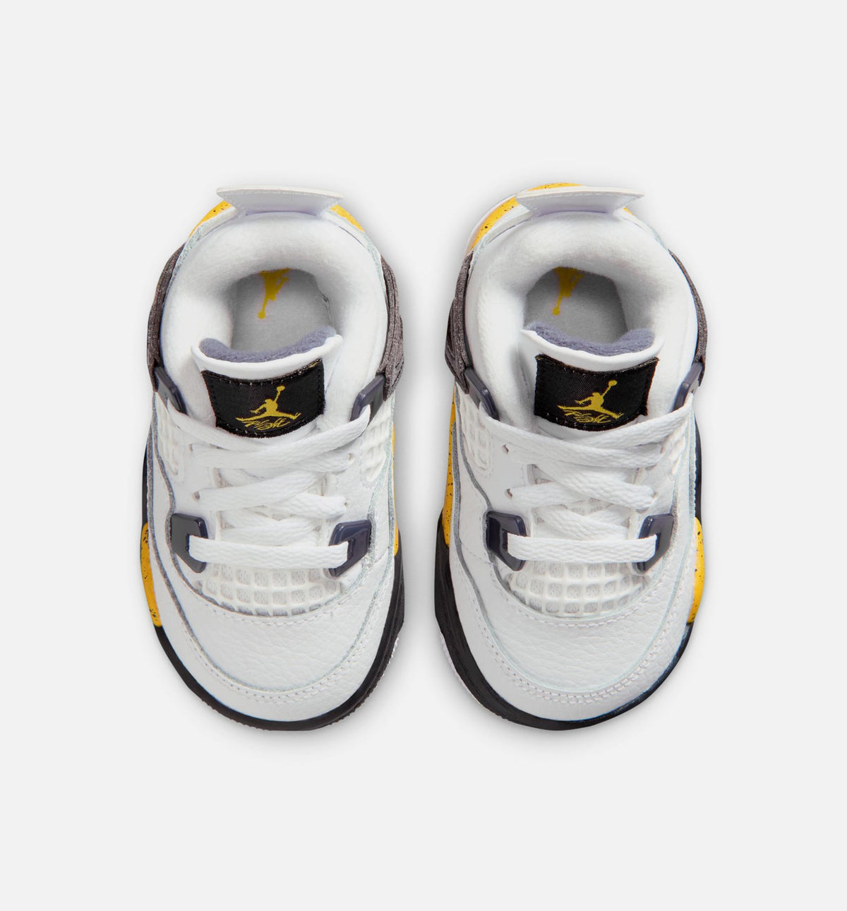 Air Jordan 4 Retro Rare Air Tour Yellow Baby & Toddler Sneakers - White / Dark Blue-Grey / Black / Tour Yellow
